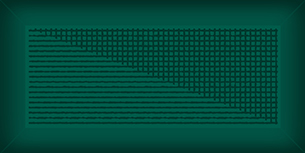 Мелкоформатная плитка Metro Mono Dec Green glossy 150х75х9 фото